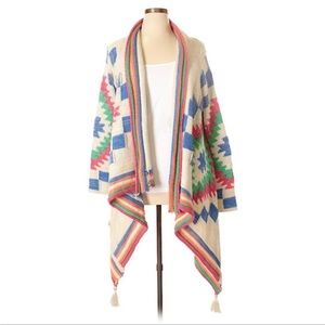Vintage Ralph Lauren boho open cardigan